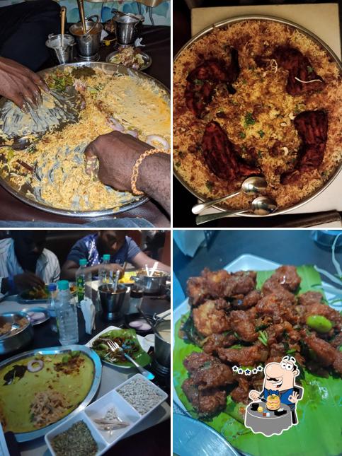 Food at Bhavapuri Biriyanis