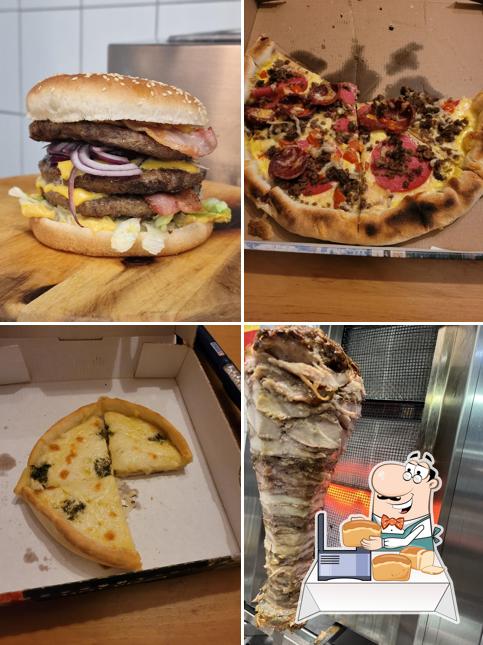Blau Feuer Pizza und Burger und Schawarma