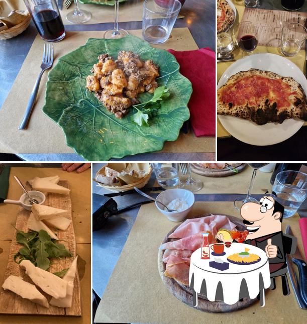 Piatto di formaggi al Pizzeria Da Gherardo