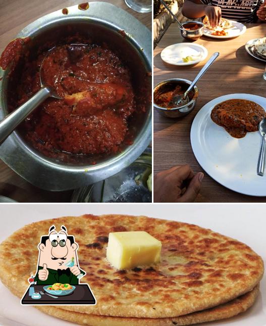 Food at RAJU DHABA 1968 ( Mandir Hasaud )