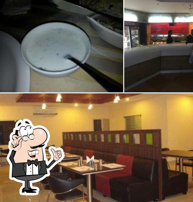 The restaurant's interior and beverage