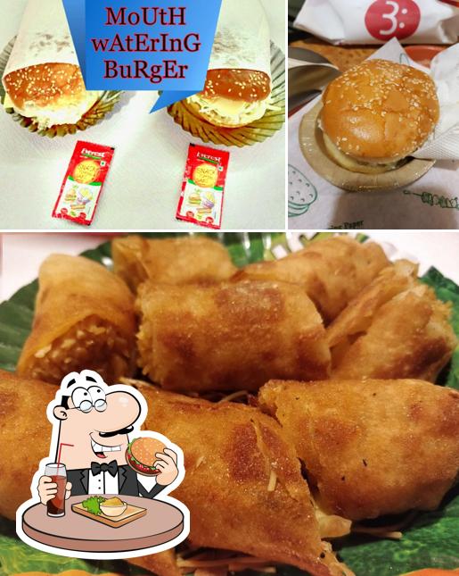 Order a burger at me'n'u