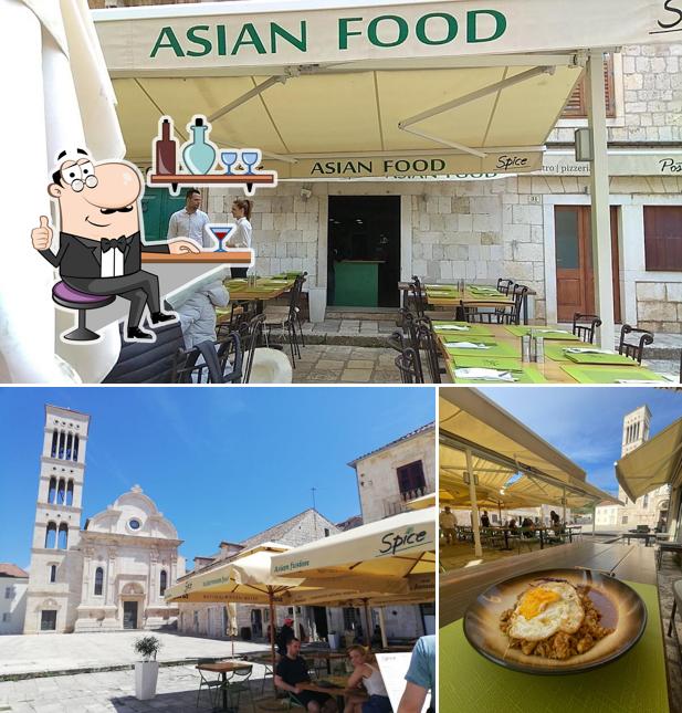 Gli interni di Spice Asian Food