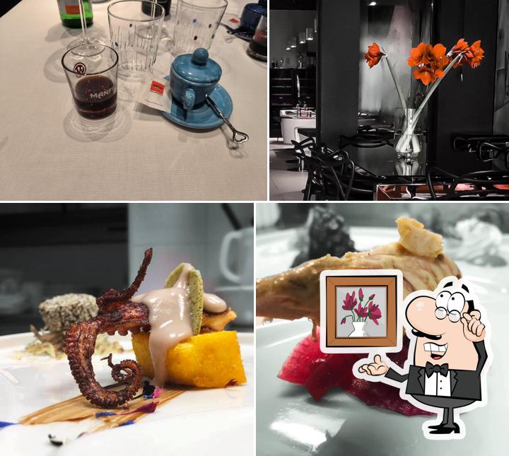 Tra le diverse cose da Ristorante 87cento si possono trovare la interni e cibo