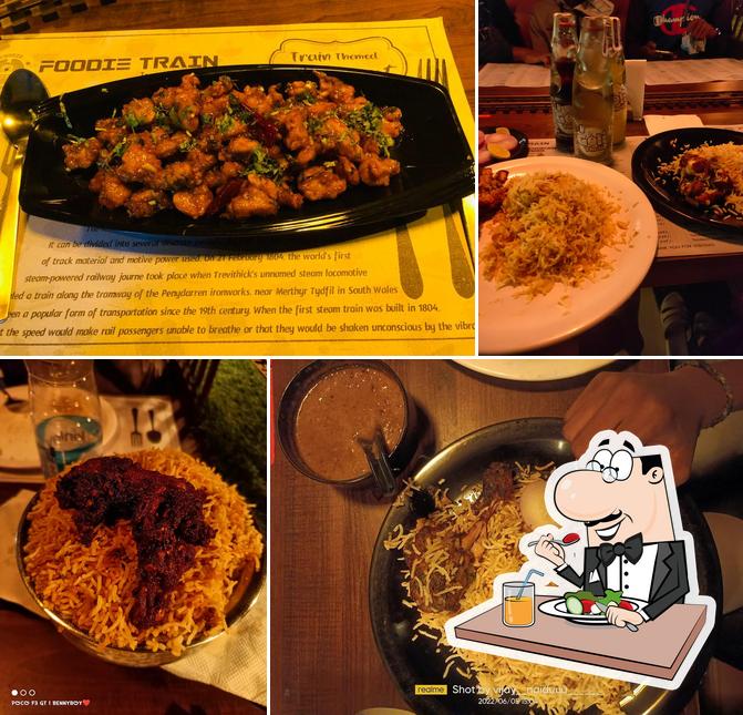 Meals at Foodie train restaurant
