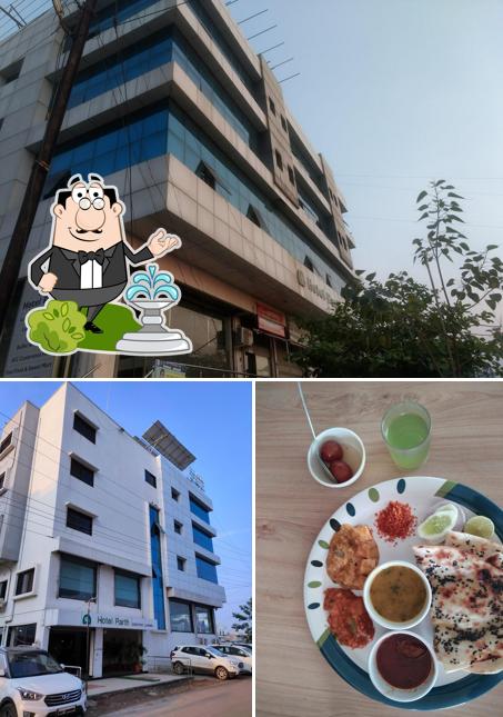 Hotel Parth Executive is distinguished by exterior and food