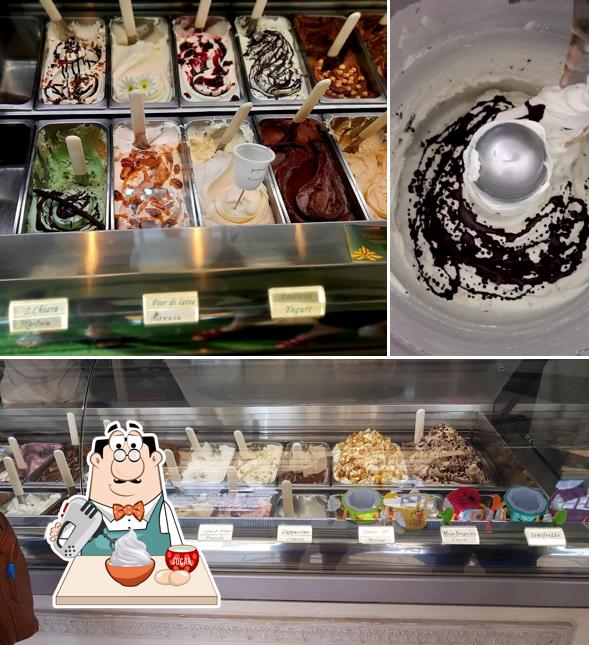 "Latteria S. Chiara" gelato naturale offre un'ampia varietà di dolci