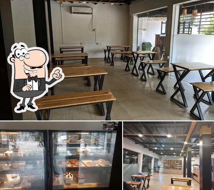 Take a seat at one of the tables at Repose Bakery