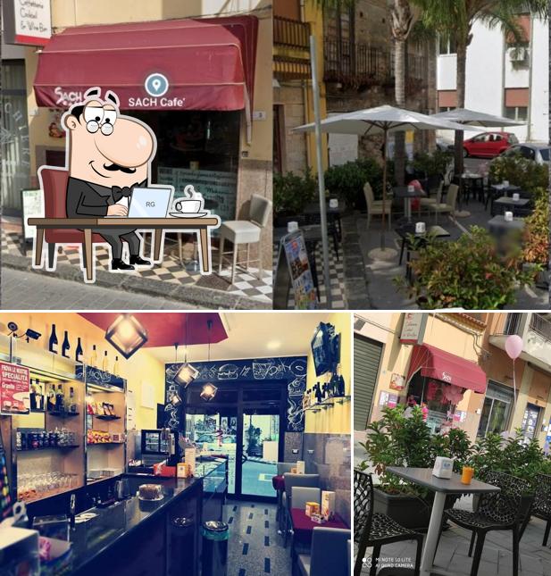 Gli interni di Sach Cafè