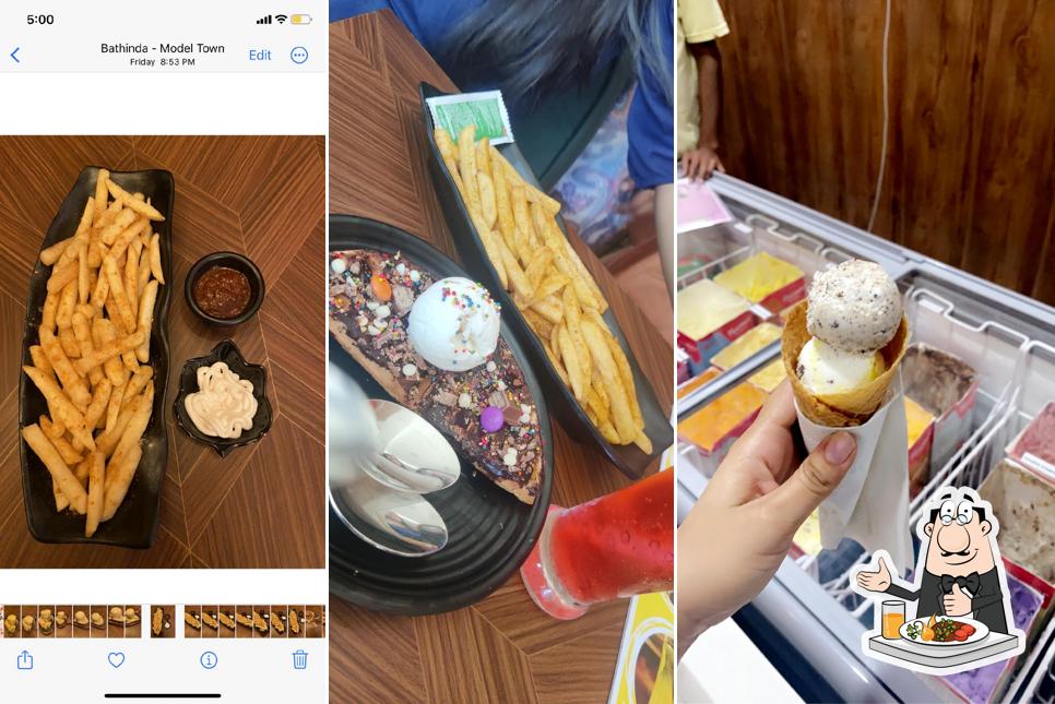 Ice cream at Scoops N Fun Cafe