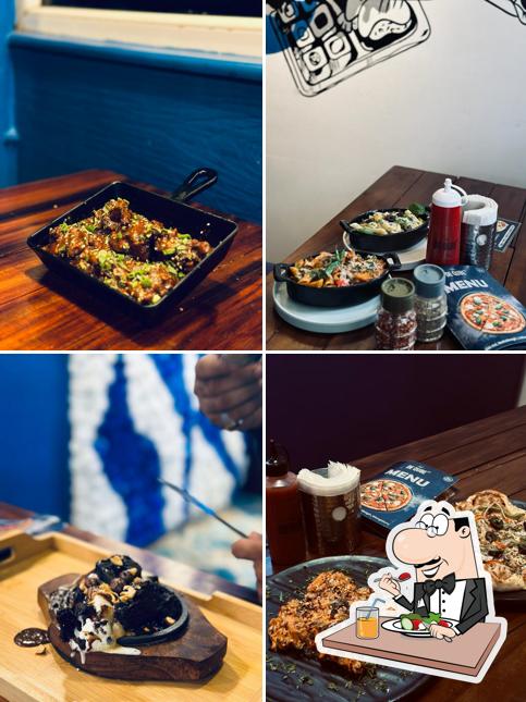 Food at De Qube restro cafe