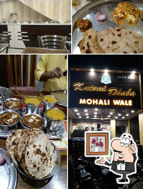 Take a seat at one of the tables at Katani Dhaba Zirakpur