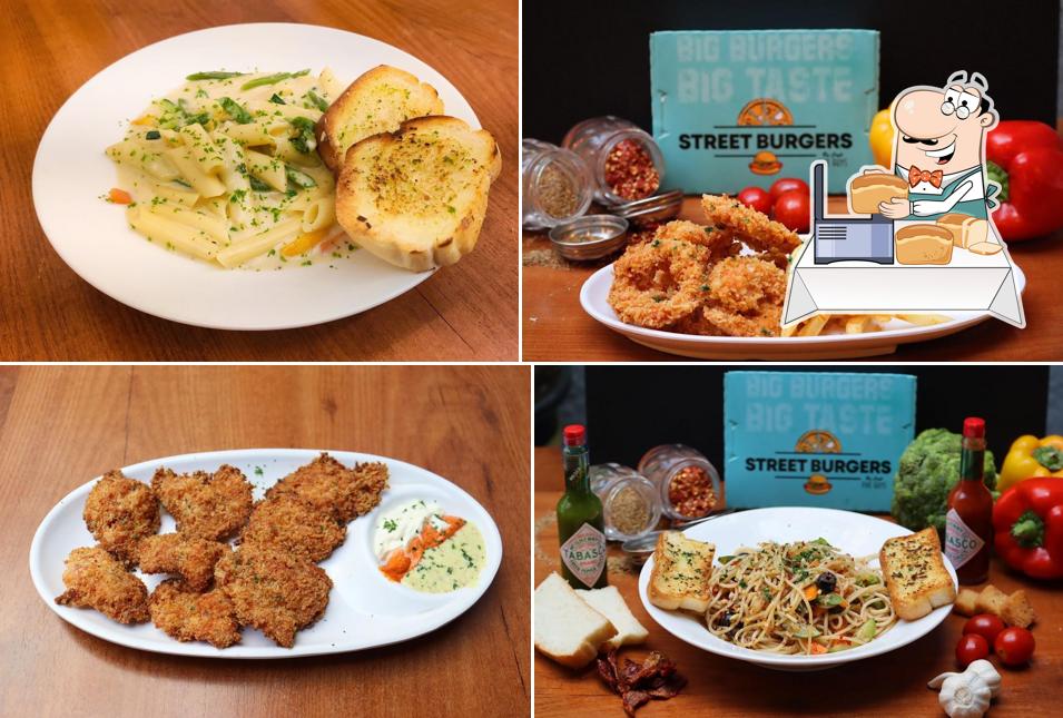 Garlic bread at Cafe Five Guys