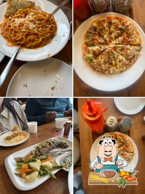 Spaghetti bolognese at Café Log Inn