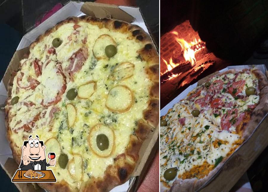 Consiga pizza no Dona Rita Salgados Pizzaria e Lanche