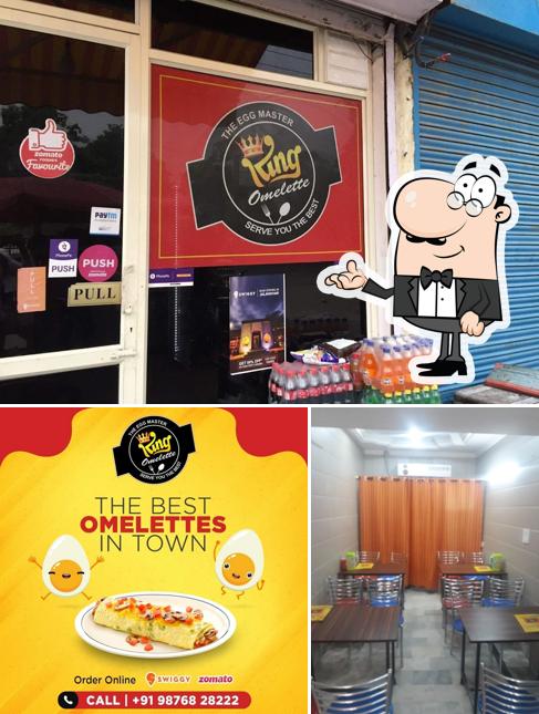 The interior of KING OMELETTE