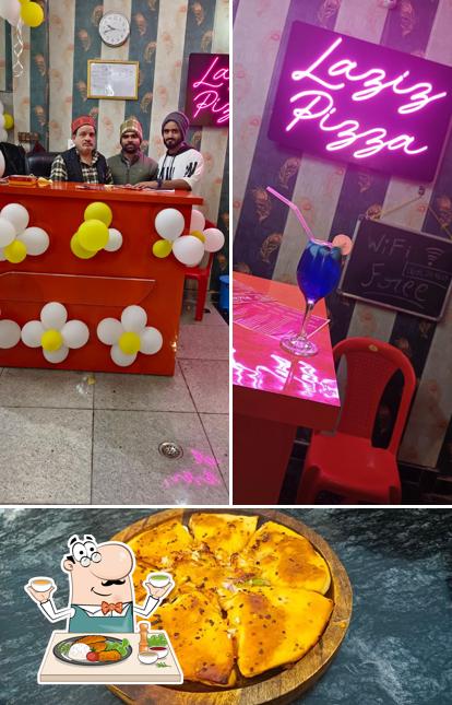 Meals at Laziz pizza cafe