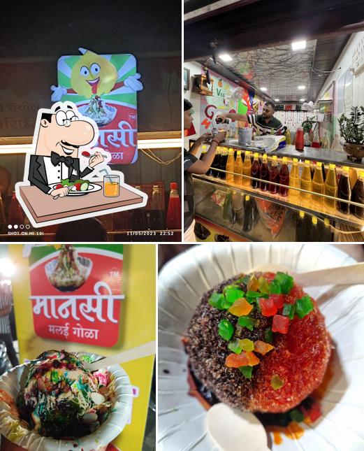 Food at Mansi malai gola BANER