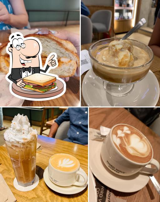 Grilled cheese sandwich at Third Wave Coffee