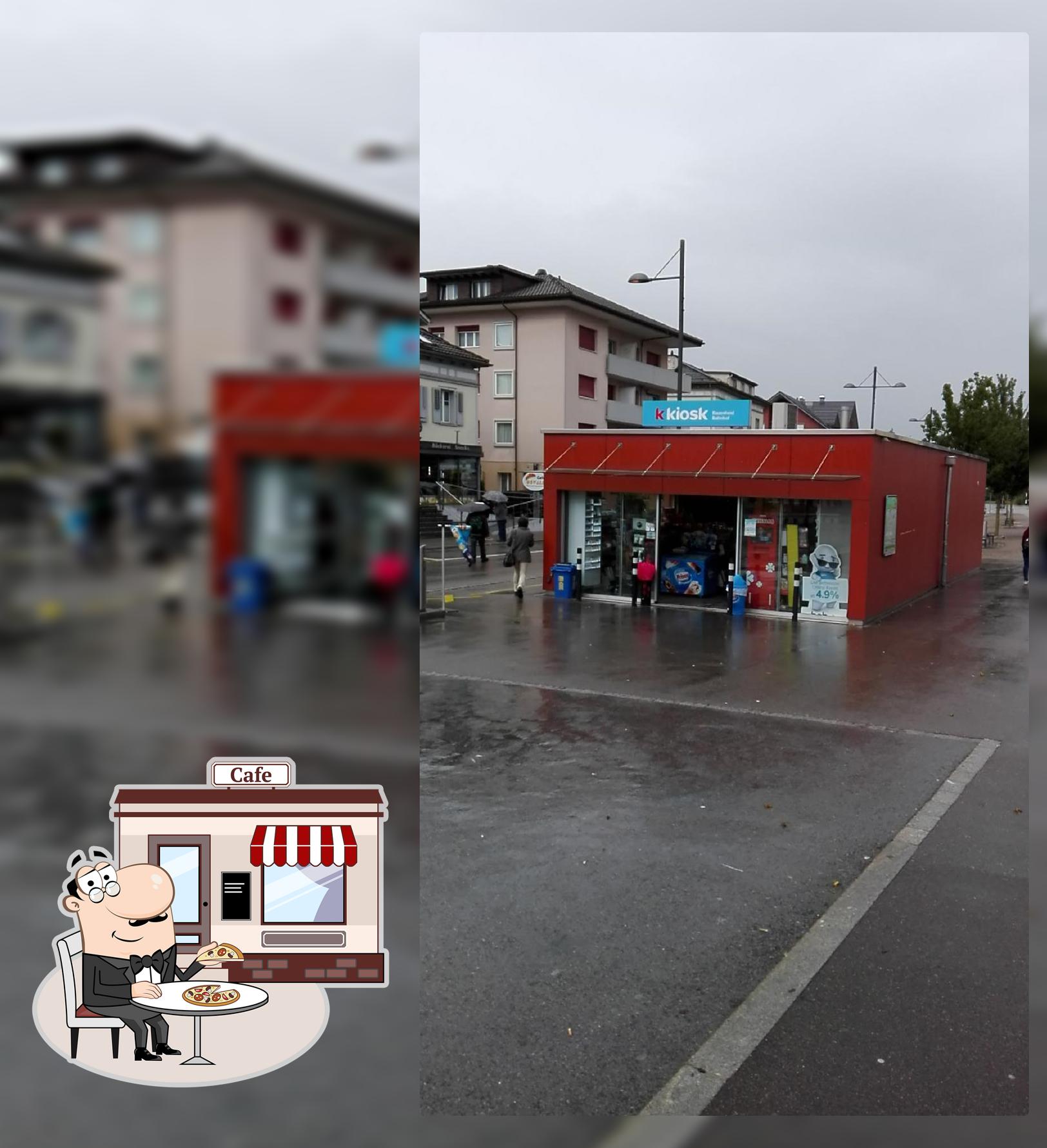 Guarda l'area esterna di k kiosk