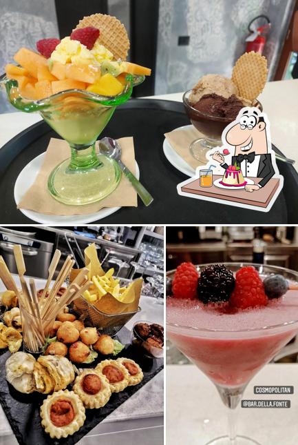 Bar della fonte propone un'ampia varietà di dessert