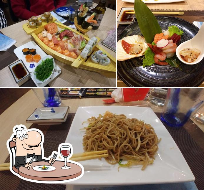 Cibo al Ristorante Giapponese Osaka