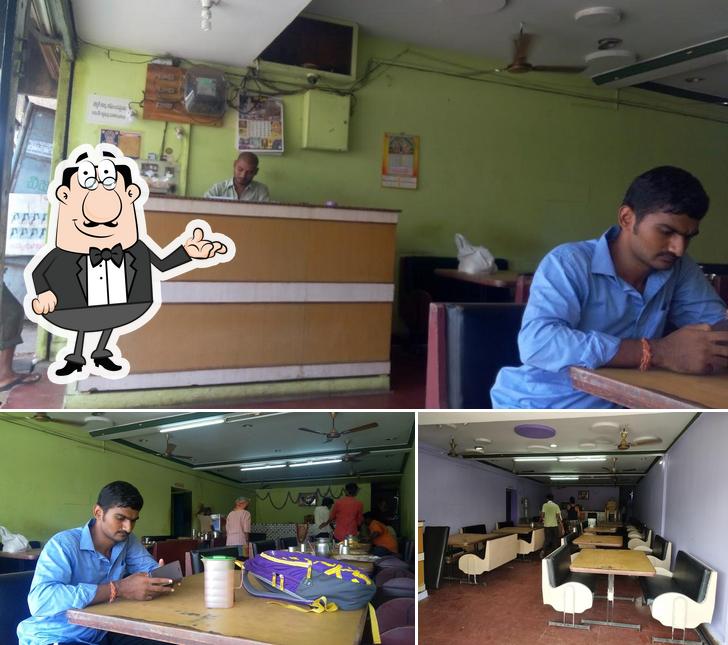The interior of Hotel Ajantha Veg Meals