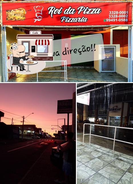 O exterior do Rei da Pizza