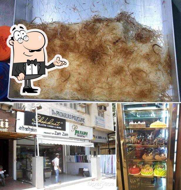 Among different things one can find interior and food at Shokolaat