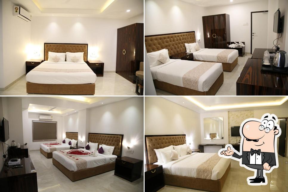 The interior of Hotel Grand Tulsi
