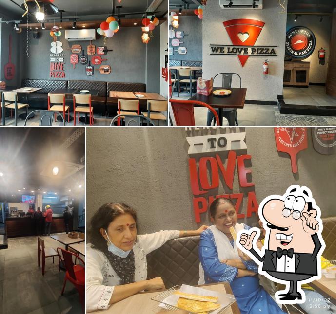 The interior of Pizza Hut Sector 104, Noida