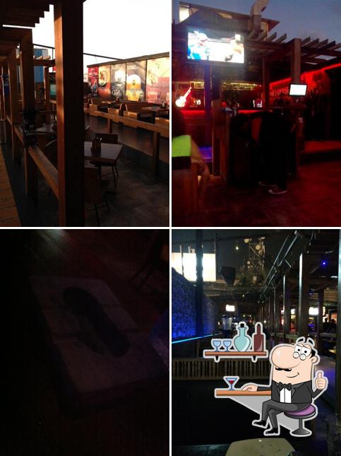 The interior of Rude Lounge Malad