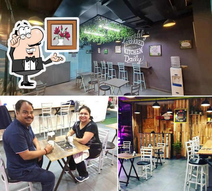 The interior of Health Freaks Cafe