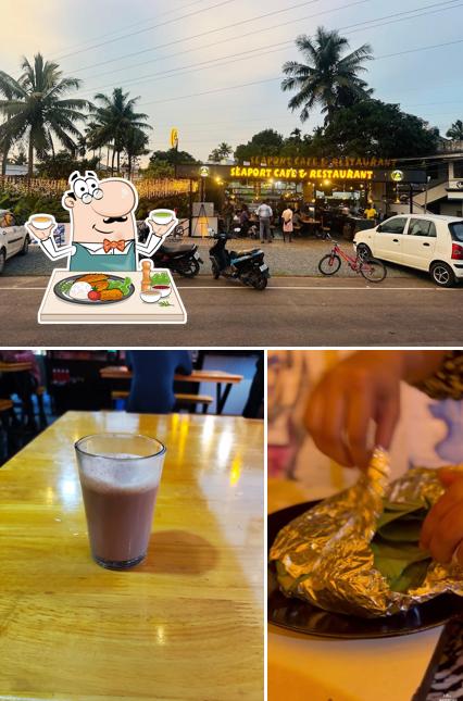 Among various things one can find food and exterior at Seaport Cafe & Restaurant