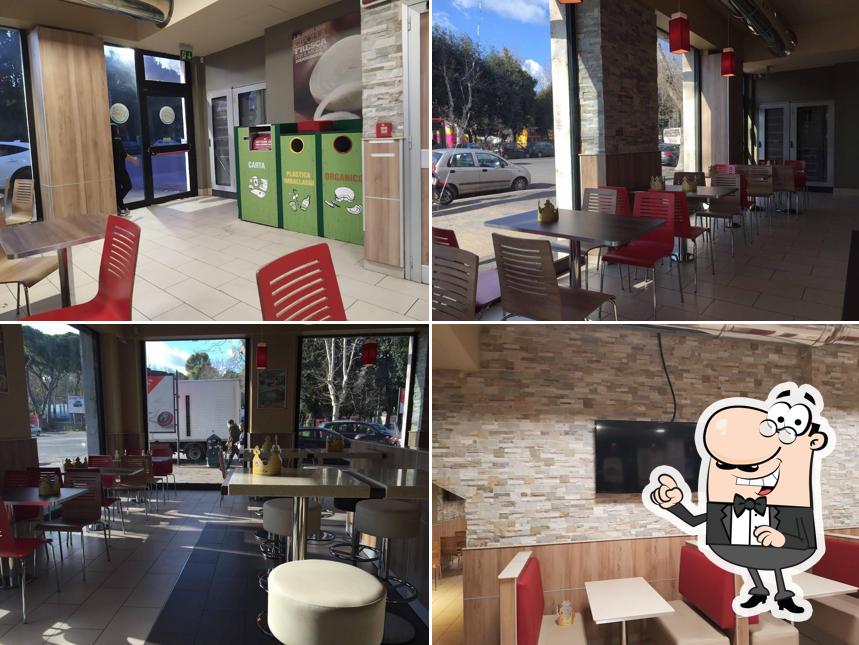 Dai un'occhiata agli interni di Burger King
