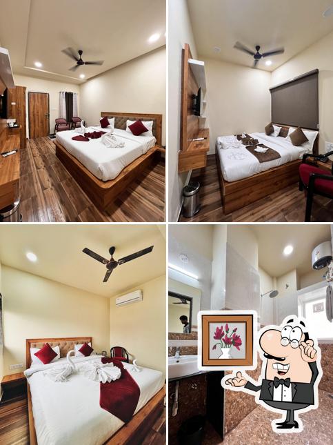 The interior of Hotel Saffron