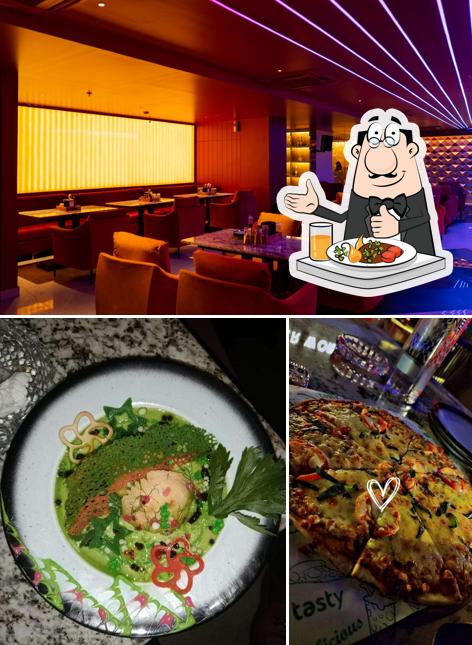 The picture of food and interior at ORA