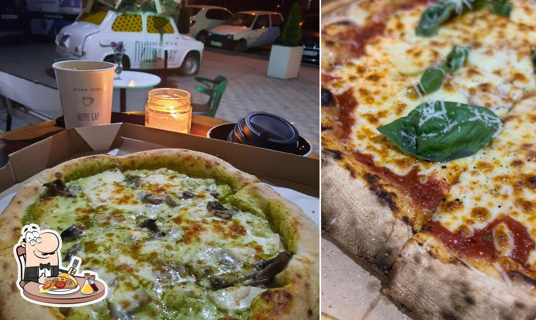 Get pizza at Pizza Bar