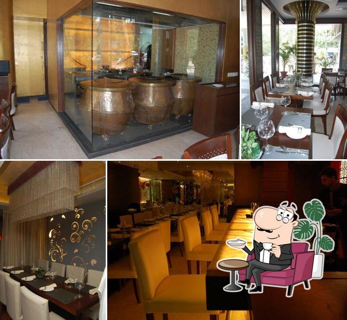 The interior of Punjab Grill - Nexus Elante Mall