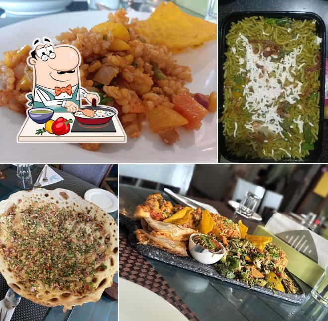 Paella at RD'S Infusion Global Veg Kitchen Fine Dining Restaurant