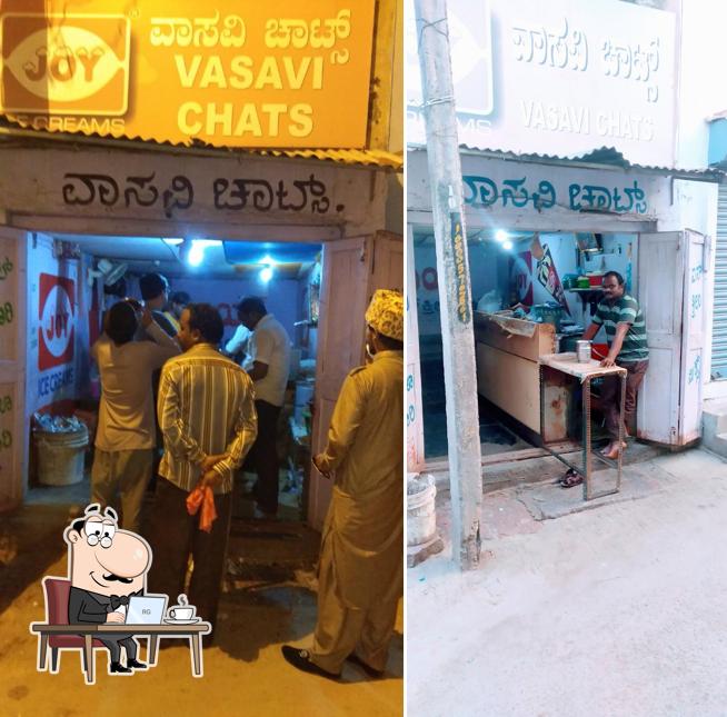 The interior of Vasavi Chats