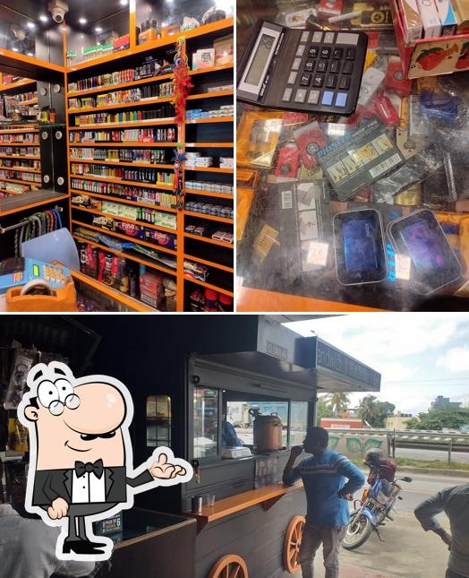 Take a seat at one of the tables at iCafe @ iSmoke Plaza