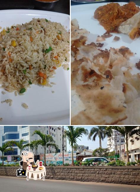 Among various things one can find food and exterior at Aroma Family Kitchen