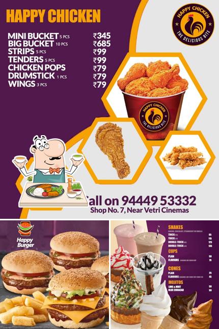Food at Happy Burger