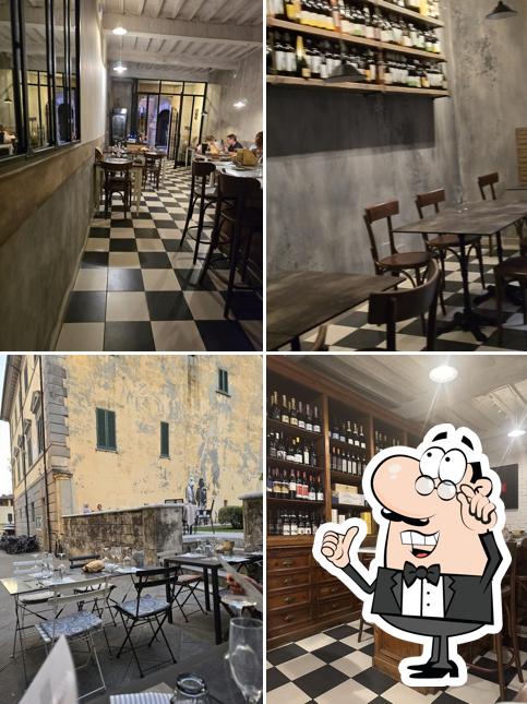 La interni e cibo del ristorante