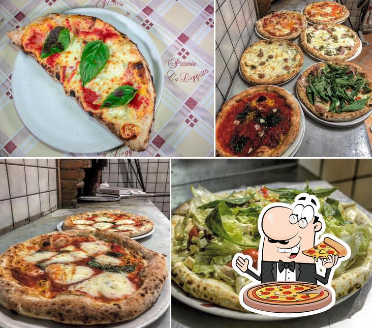 Scegli una pizza a La Loggetta