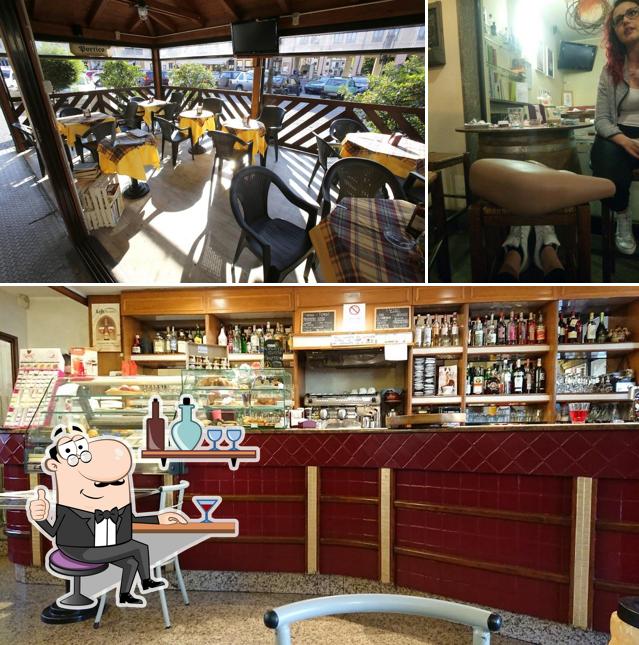 Gli interni di Bar Portico