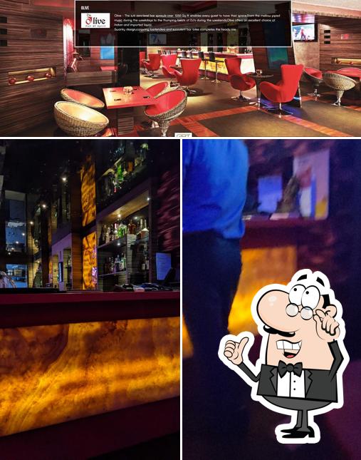The restaurant's interior and bar counter