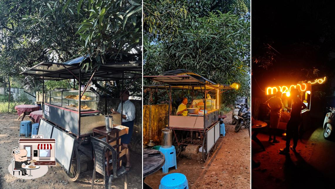 The exterior of Chaya under the mango tree