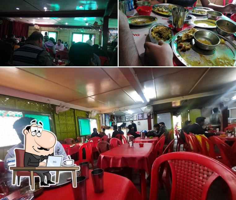 The photo of interior and food at INDIA HOTEL